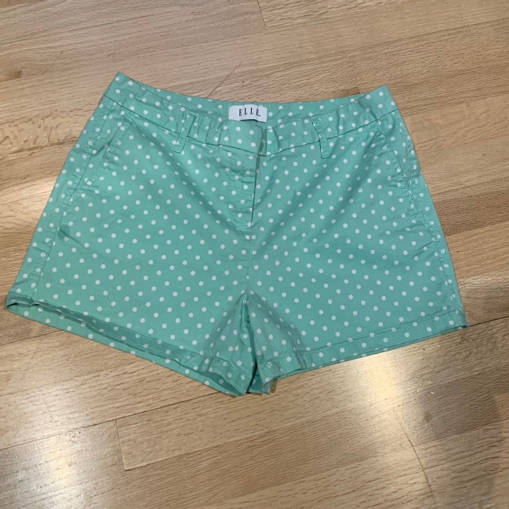 Elle Shorts Mint Polka Dot